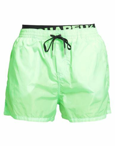 Dsquared2 Man Swim trunks Green Polyamide Cover