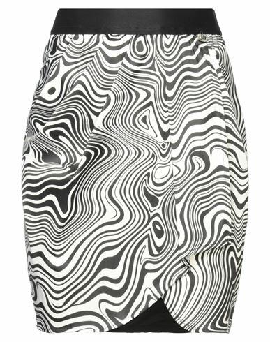 Relish Woman Mini skirt Black Polyester, Cotton, Elastane Cover