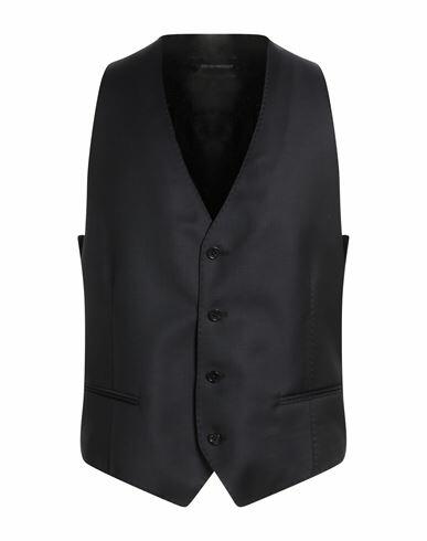 Emporio Armani Man Tailored Vest Navy blue Virgin Wool Cover