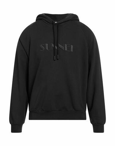 Sunnei Man Sweatshirt Black Cotton Cover