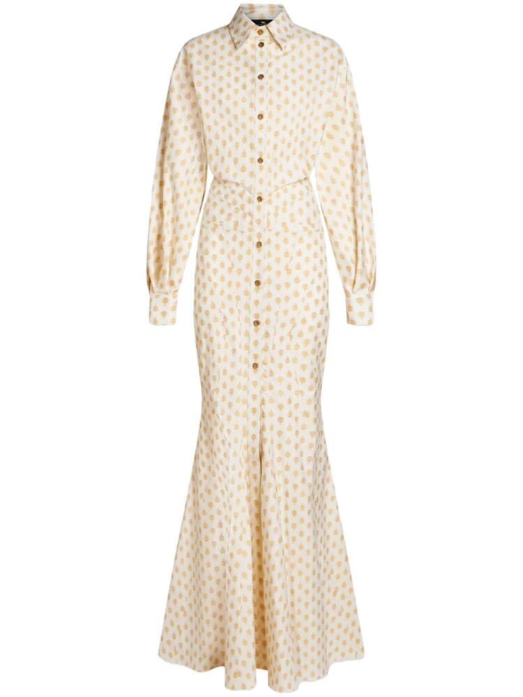 ETRO patterned-jacquard mermaid gown - White Cover