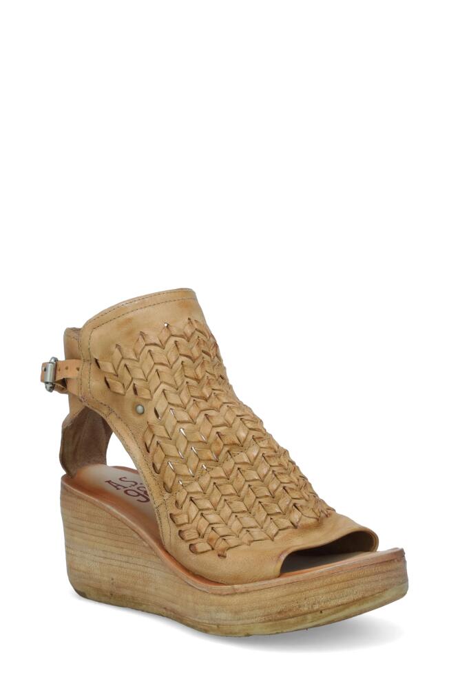 A. S.98 A. S. 98 Newbury Platform Sandal in Camel Cover