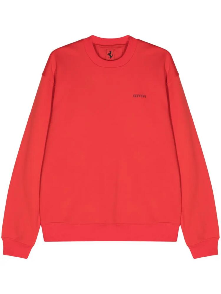 Ferrari drop-shoulder jersey sweatshirt - Red Cover