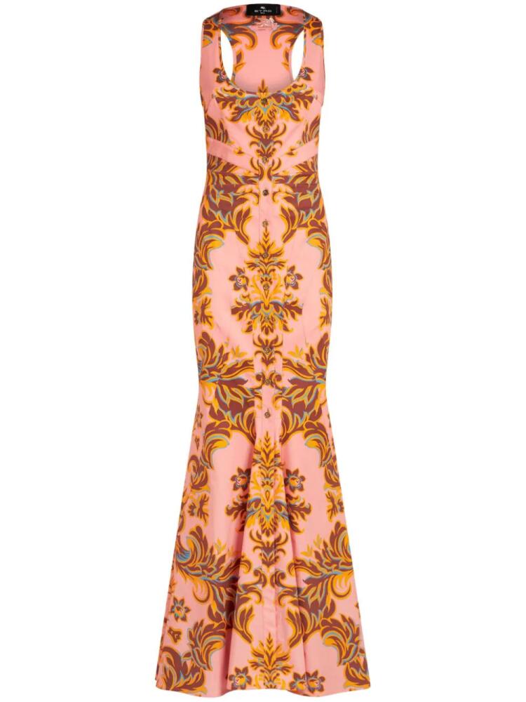 ETRO floral-print mermaid gown - Pink Cover