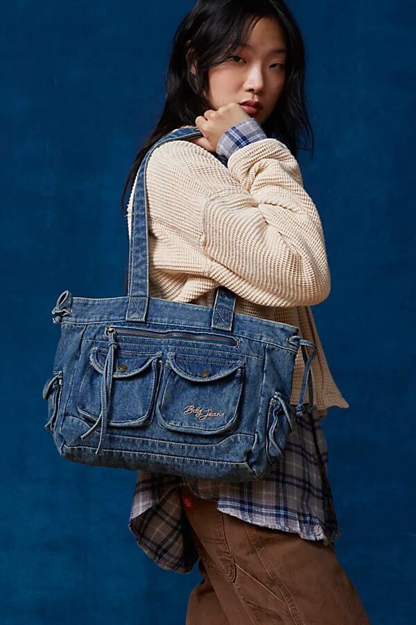 BDG Y2K Denim Tote Bag in Denim Cover