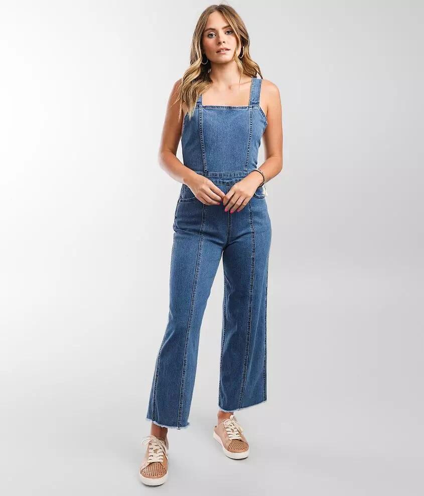 Billabong x Wrangler Western Sun Denim Overalls Cover