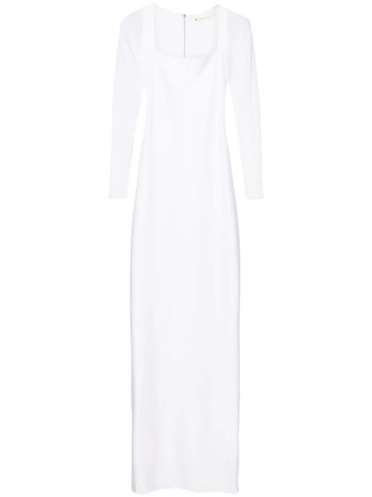 Lethicia Bronstein Brigitte sheer-sleeved gown - White Cover