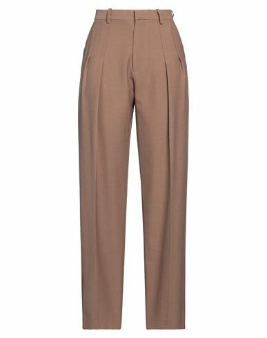 Victoria Beckham Woman Pants Khaki Polyester, Virgin Wool Cover