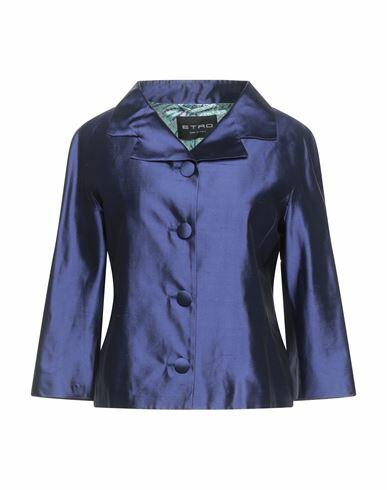 Etro Woman Blazer Purple Silk Cover