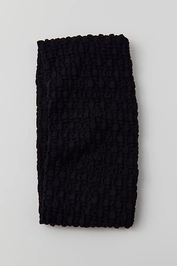 Textured Soft Headband in Black Cover