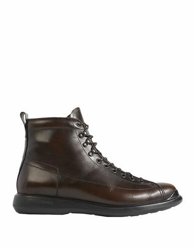 Giorgio Armani Man Ankle boots Dark brown Leather Cover