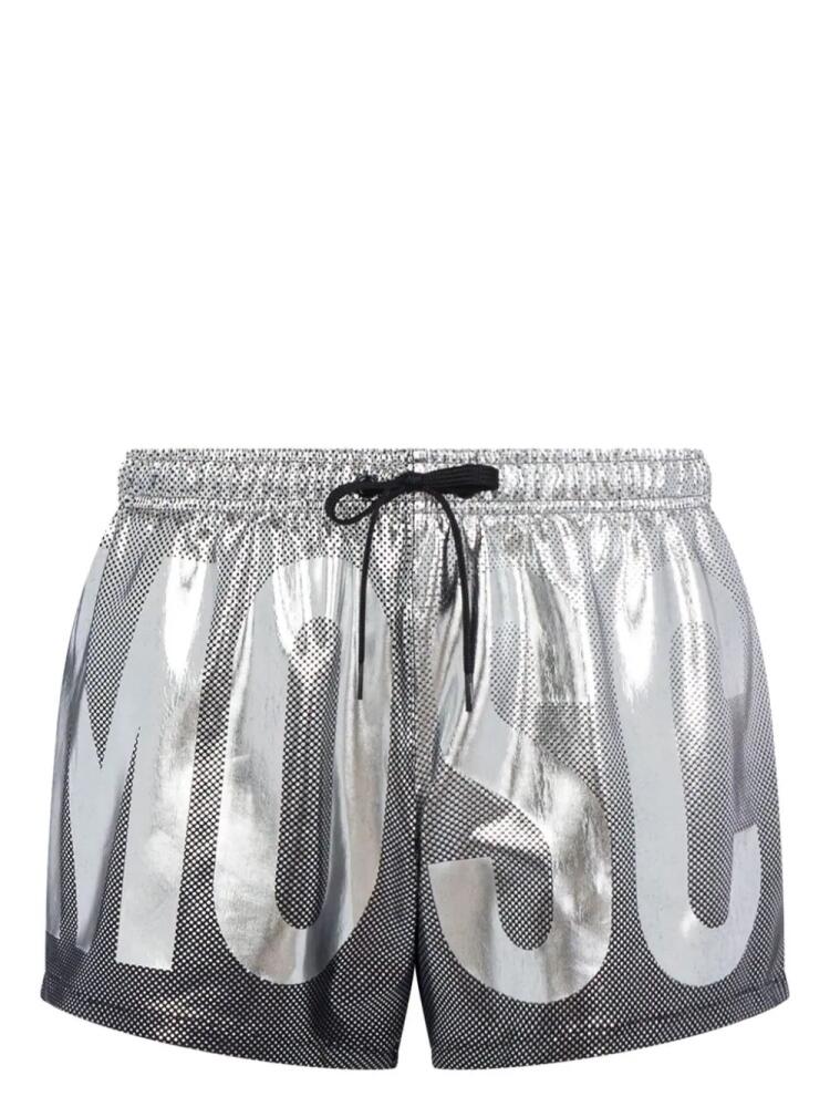 Moschino logo print swim shorts - Grey Cover