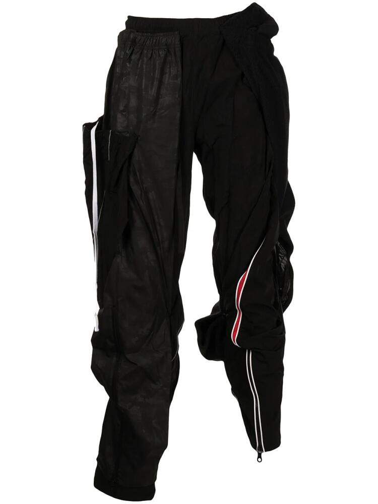 Mostly Heard Rarely Seen trouser-appliqué track pants - Black Cover