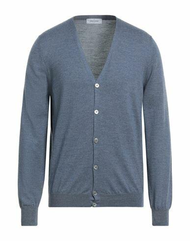 Gran Sasso Man Cardigan Light blue Virgin Wool Cover