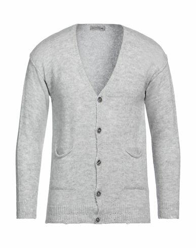 Daniele Alessandrini Homme Man Cardigan Light grey Acrylic, Polyamide, Viscose, Wool Cover