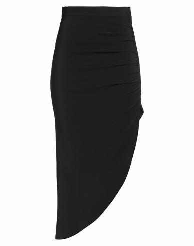 Pinko Woman Maxi skirt Black Polyester, Elastane Cover