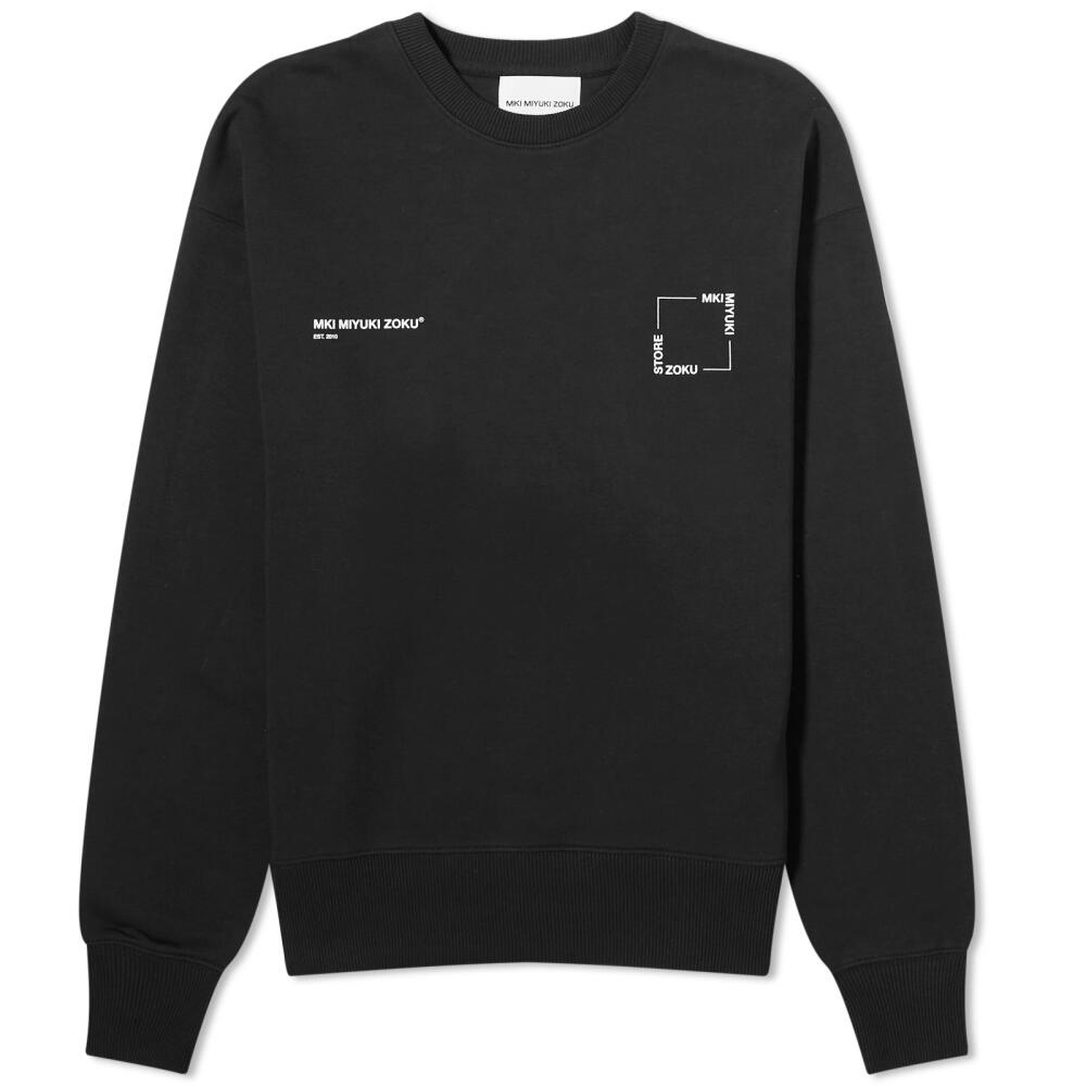 MKI Men's Square Logo Crew Sweatshirt in Black Cover