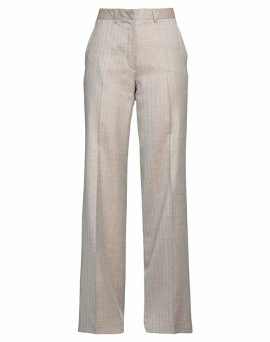 Kiton Woman Pants Beige Wool, Silk, Linen, Cotton Cover