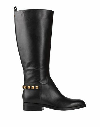 Guess Woman Boot Black Leather Cover