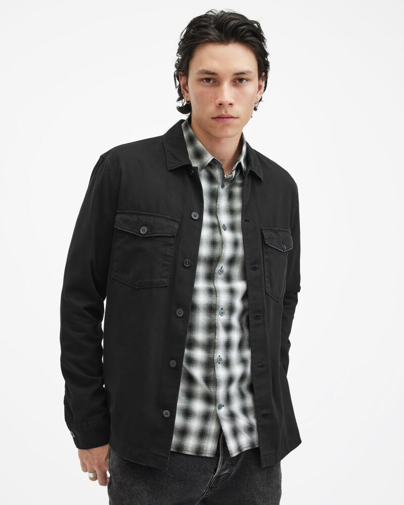 AllSaints Spotter Slim Fit Overshirt Cover