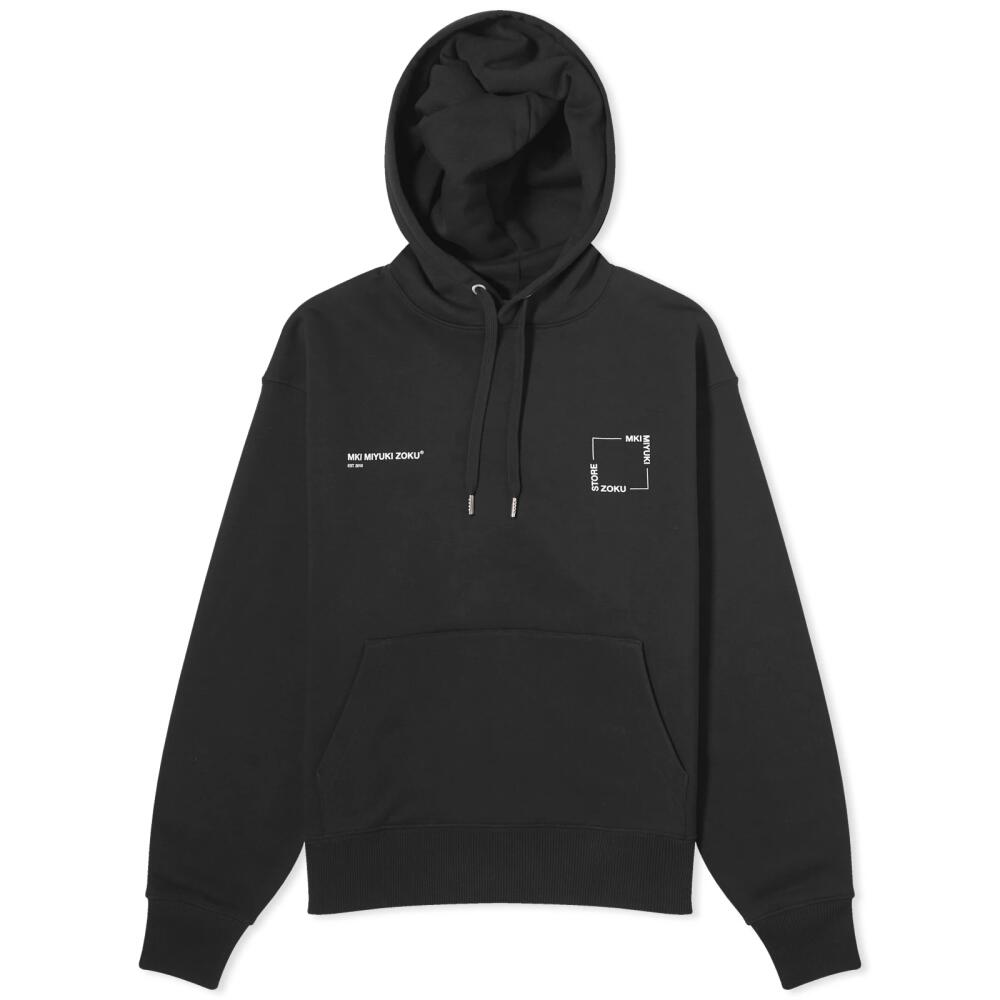 MKI Men's Square Logo Hoodie in Black Cover