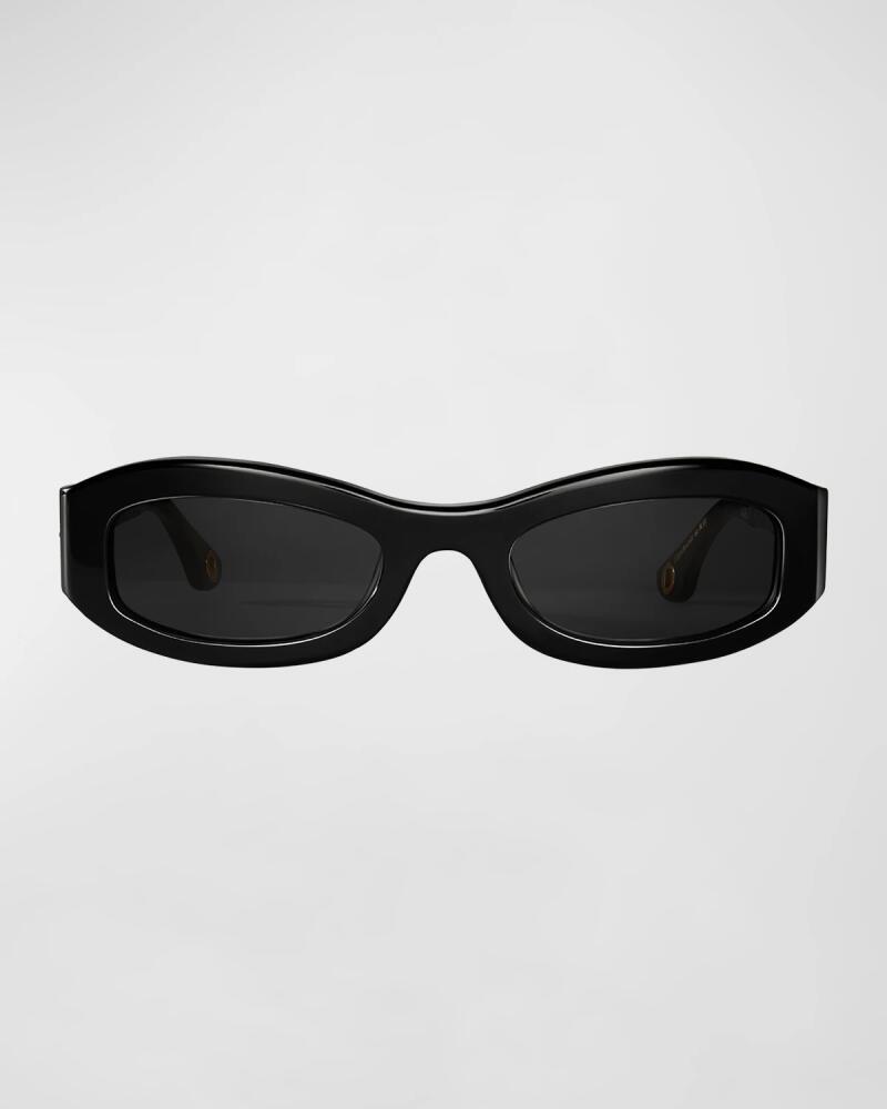 Aureum Collective Monaco Twisted Acetate Oval Sunglasses Cover