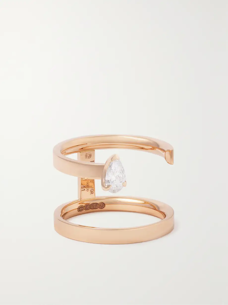 Repossi - Serti Sur Vide 18-karat Rose Gold Diamond Ring - 51 Cover