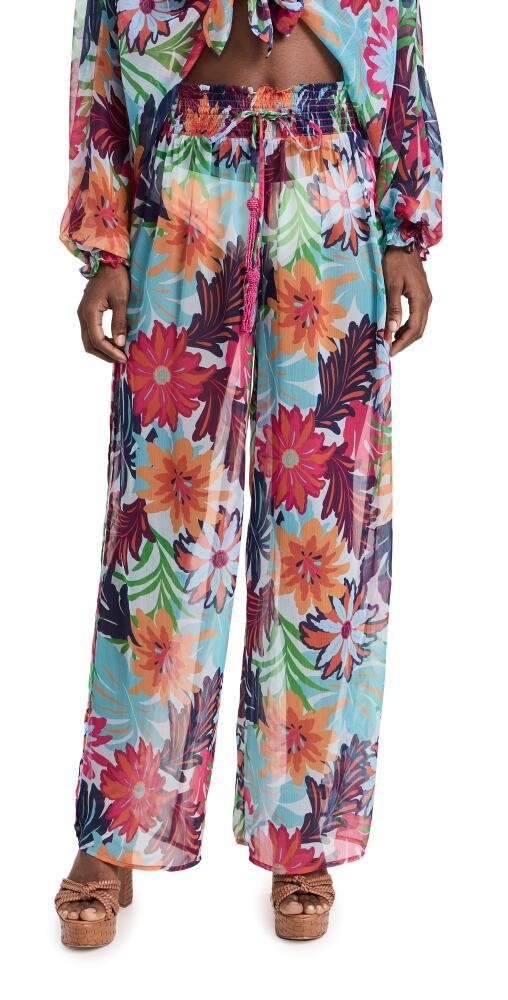 Ramy Brook Lancaster Pants Multi Flower Print Cover