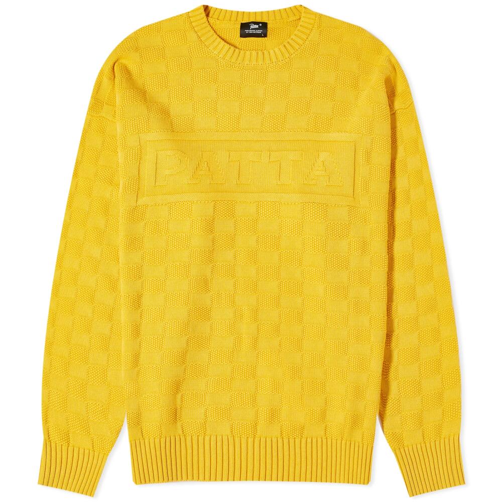 Patta Men's Purl Ribbed Knit in Old Gold Cover