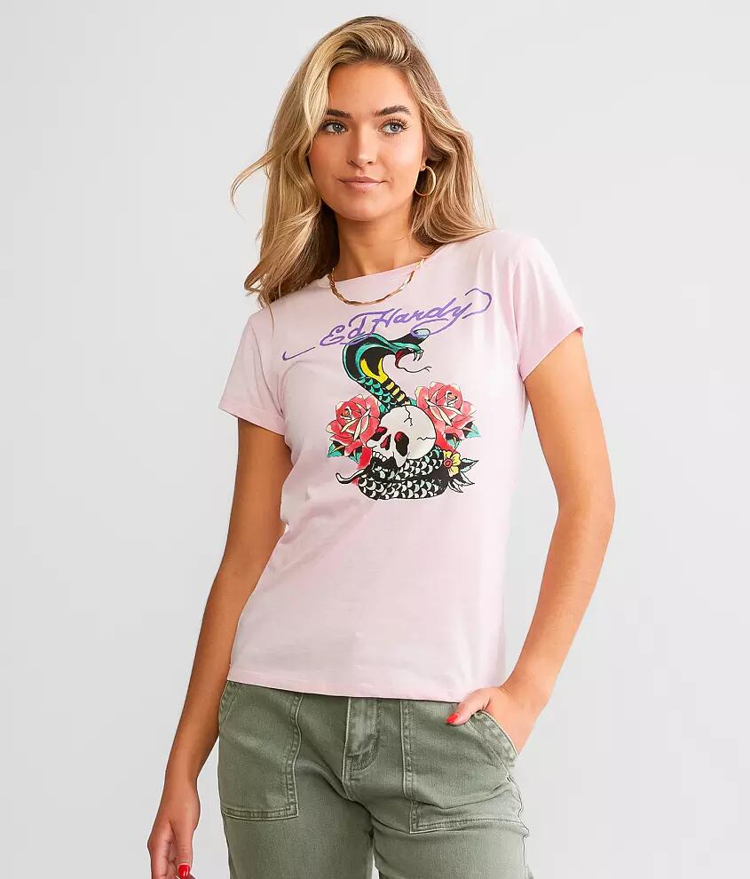 Ed Hardy Rose Cobra T-Shirt Cover