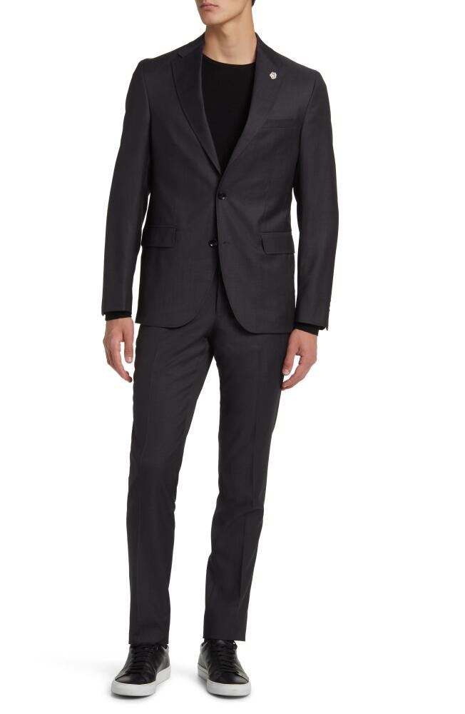 Ted Baker London Roger Extra Slim Fit Wool Suit in Black Cover