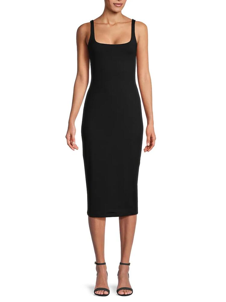 susana monaco Women's Bodycon Midi Tank Dress - Black Cover