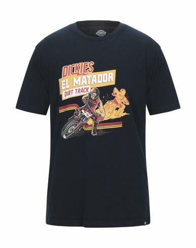 Dickies Man T-shirt Midnight blue Cotton Cover