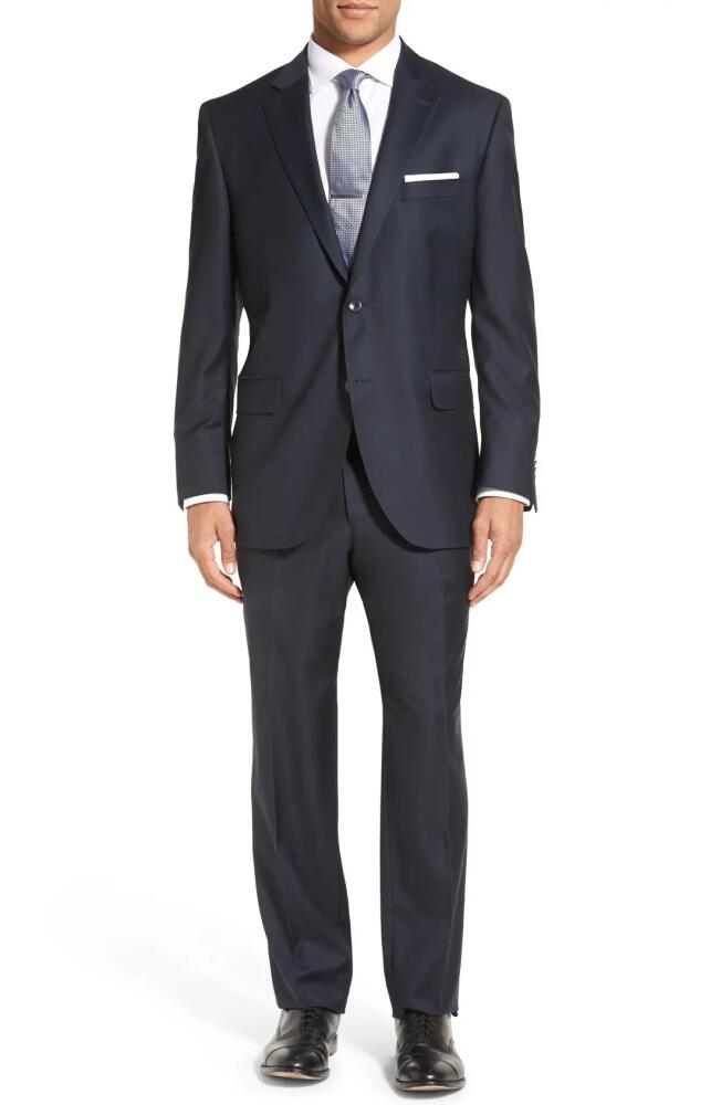 Peter Millar Flynn Classic Fit Solid Wool Suit in Navy Cover