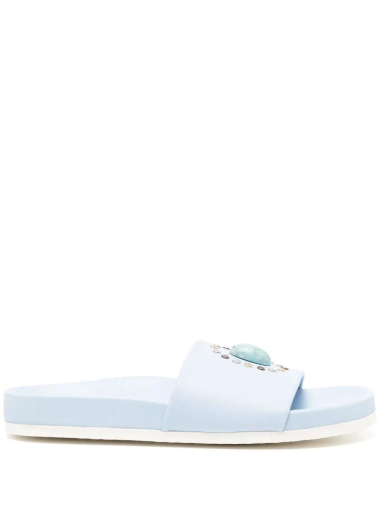 Madison.Maison Athena Sky Blue Open Toe Sandal Cover