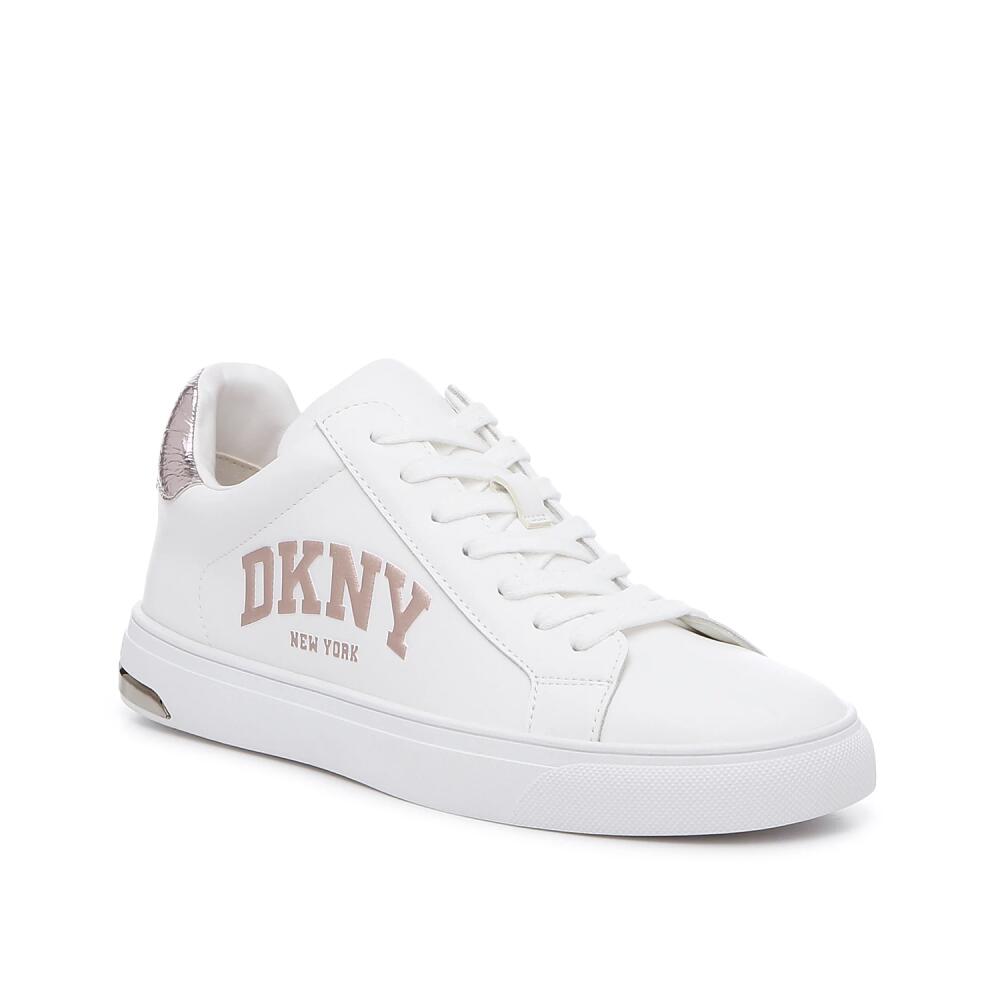 DKNY Abeni Arch Sneaker | Women's | White/Rose Gold Cover