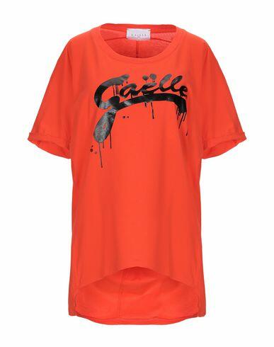 Gaëlle Paris Woman T-shirt Orange Cotton Cover