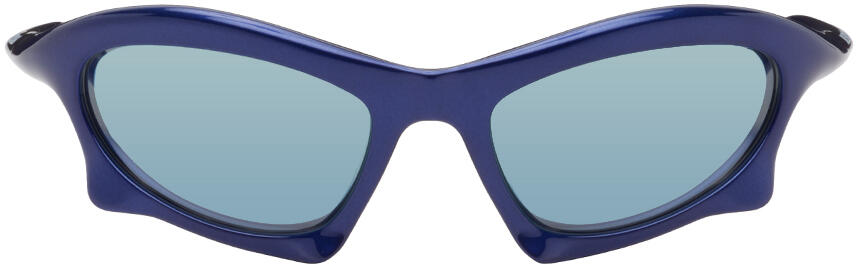 Balenciaga Blue Bat Rectangle Sunglasses Cover