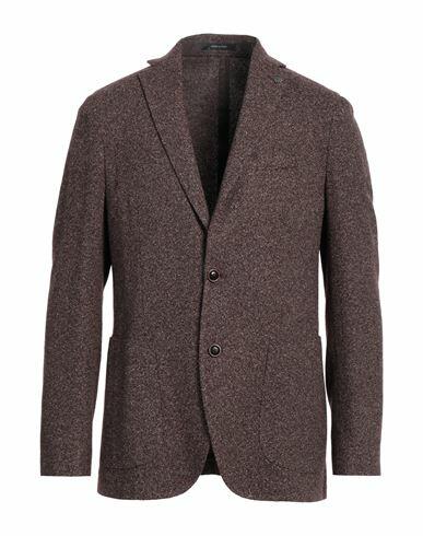 Angelo Nardelli Man Blazer Burgundy Viscose, Virgin Wool, Polyamide Cover