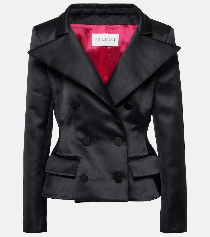 Nina Ricci Peplum duchesse satin blazer Cover