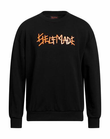 Self Made By Gianfranco Villegas Man Sweatshirt Black Cotton Cover