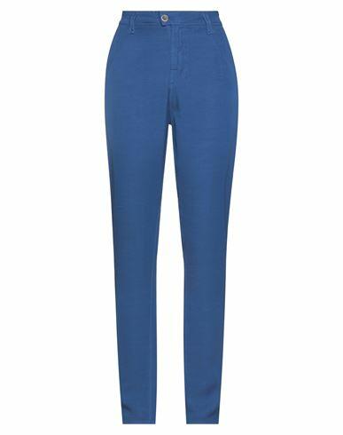 Cycle Woman Pants Blue Viscose Cover