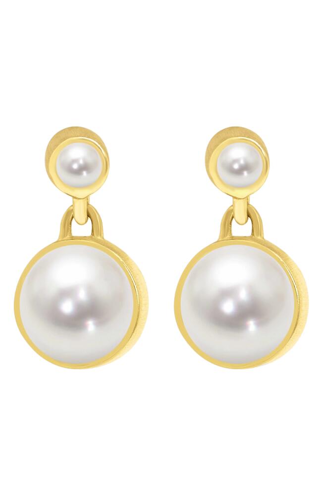 Dean Davidson Signature Cultured Pearl Drop Earrings in Pearl/Gold Cover