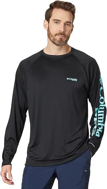 Columbia Terminal Tackle L/S Shirt (Black/Gulf Stream Logo) Men's T Shirt Cover