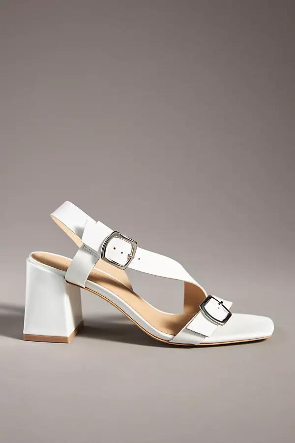 By Anthropologie Asymmetrical Buckle Heels Cover