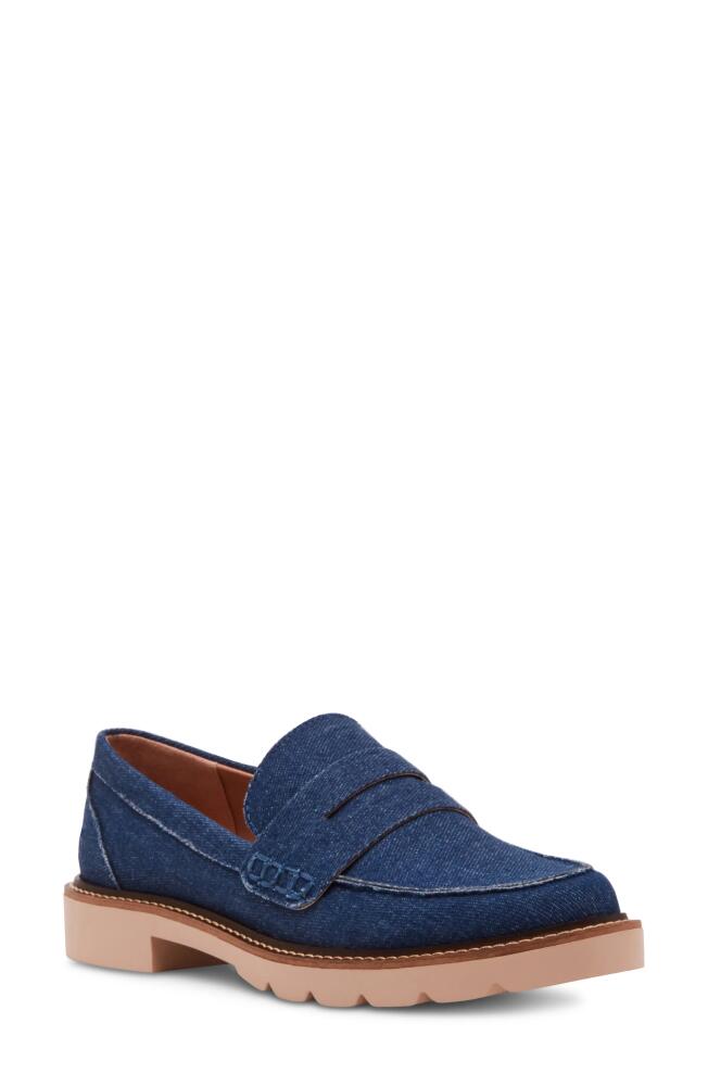 Blondo Waterproof Penny Loafer in Denim Fabric Cover