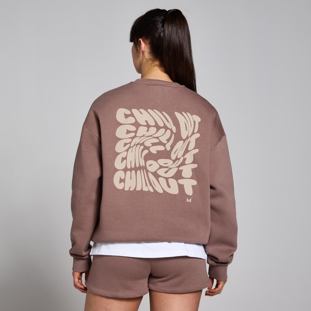 MP Women's Tempo Oversized Chill Out Graphic Sweatshirt - Hazelnut Cover