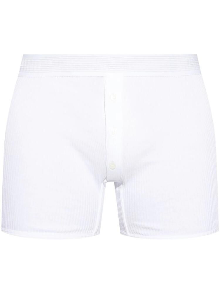 Moschino ribbed-knit boxers - White Cover