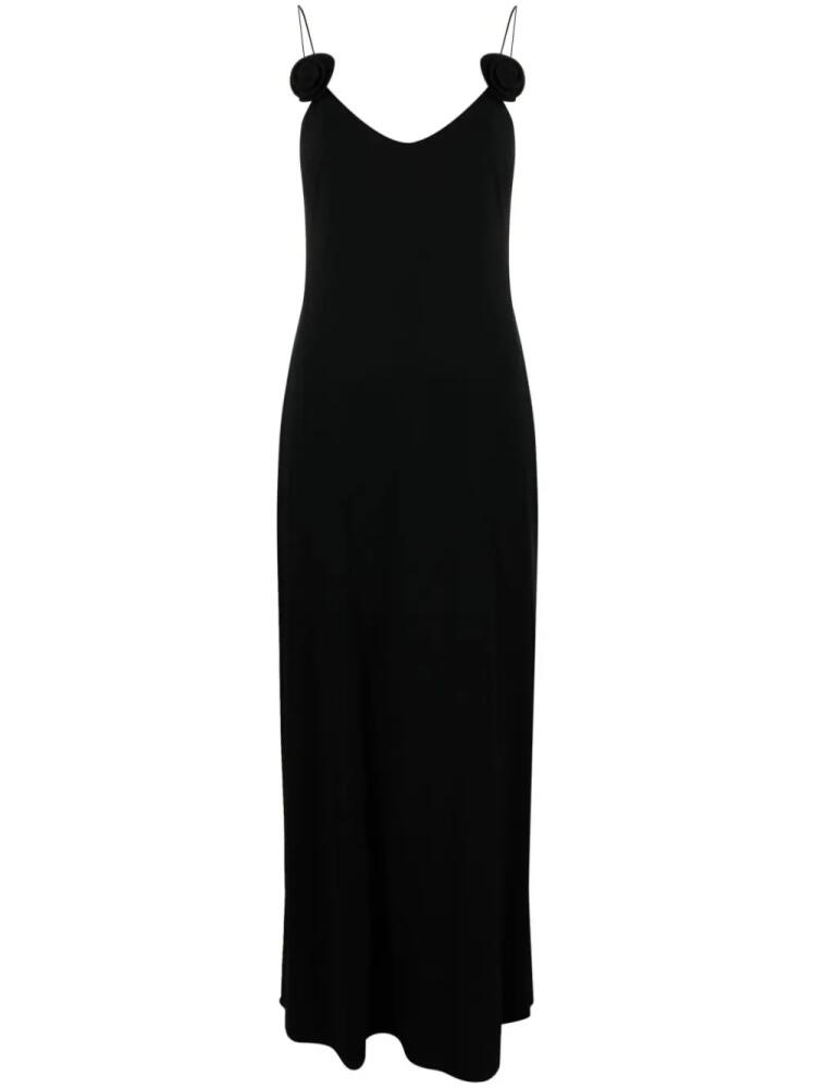 Magda Butrym floral-appliqué maxi dress - Black Cover