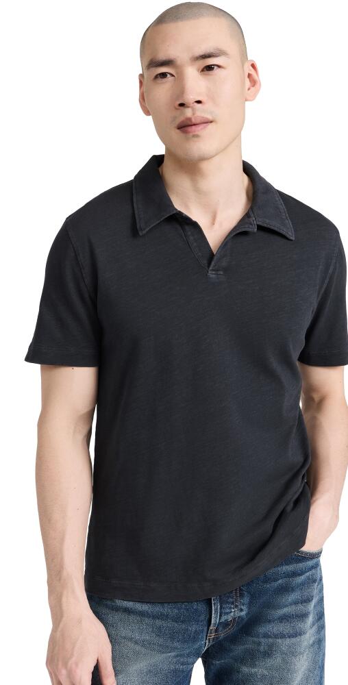 Citizens of Humanity Malachi Slub Polo Washed Black Cover